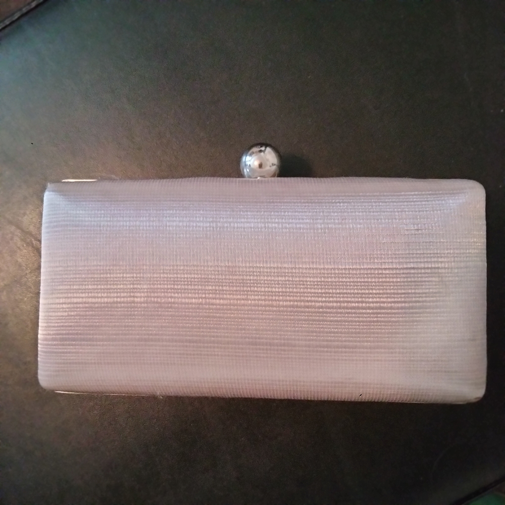 Cream Textured Clutch for Formal Events
